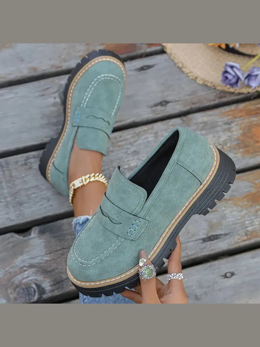 Nerea | Mocasines con Plataforma Estilo Colegial