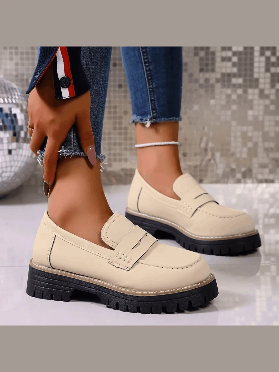 Nerea | Mocasines con Plataforma Estilo Colegial