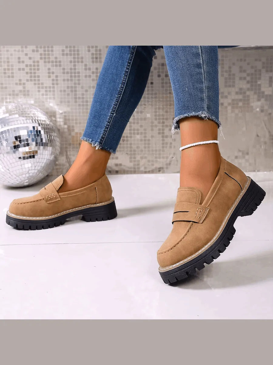 Nerea | Mocasines con Plataforma Estilo Colegial