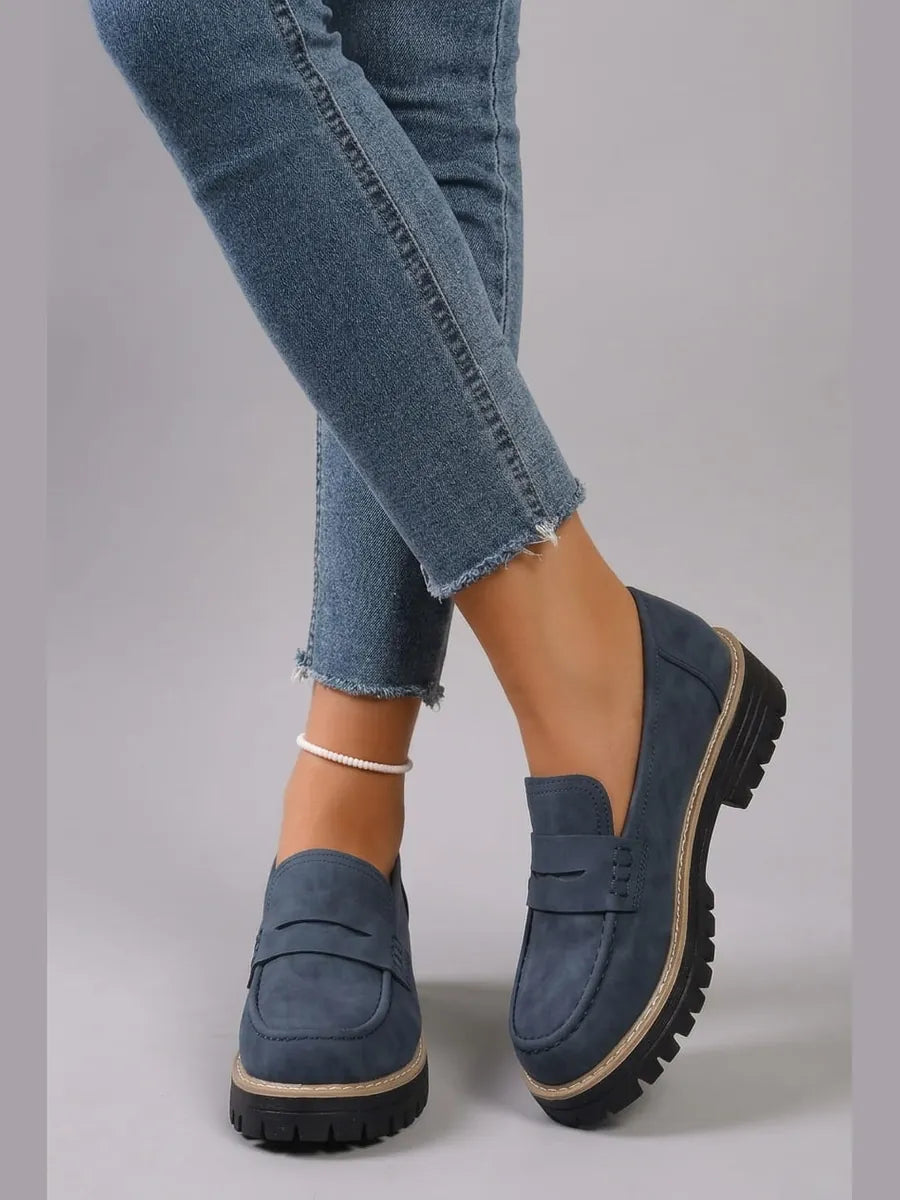 Nerea | Mocasines con Plataforma Estilo Colegial