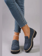 Nerea | Mocasines con Plataforma Estilo Colegial