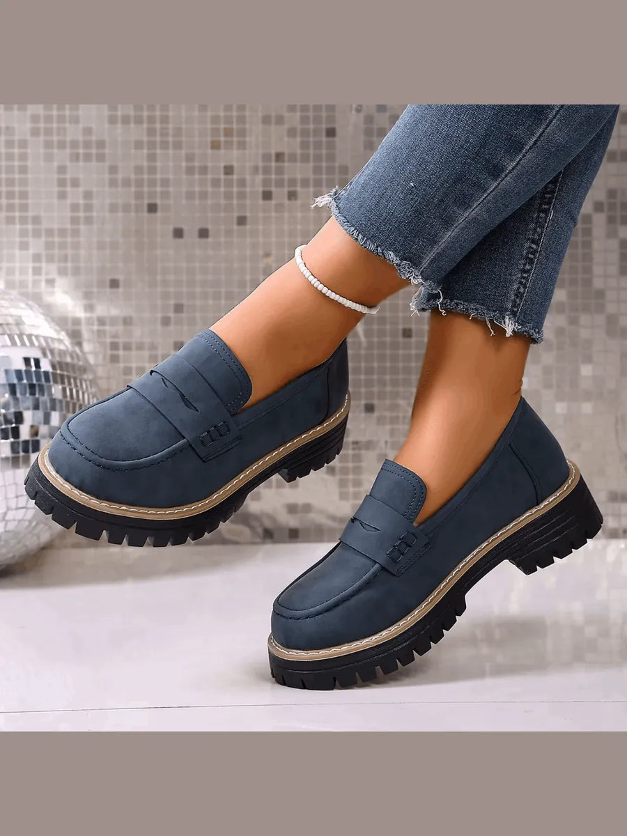Nerea | Mocasines con Plataforma Estilo Colegial