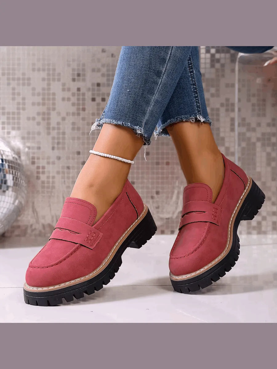 Nerea | Mocasines con Plataforma Estilo Colegial