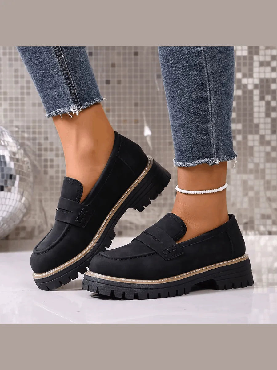 Nerea | Mocasines con Plataforma Estilo Colegial