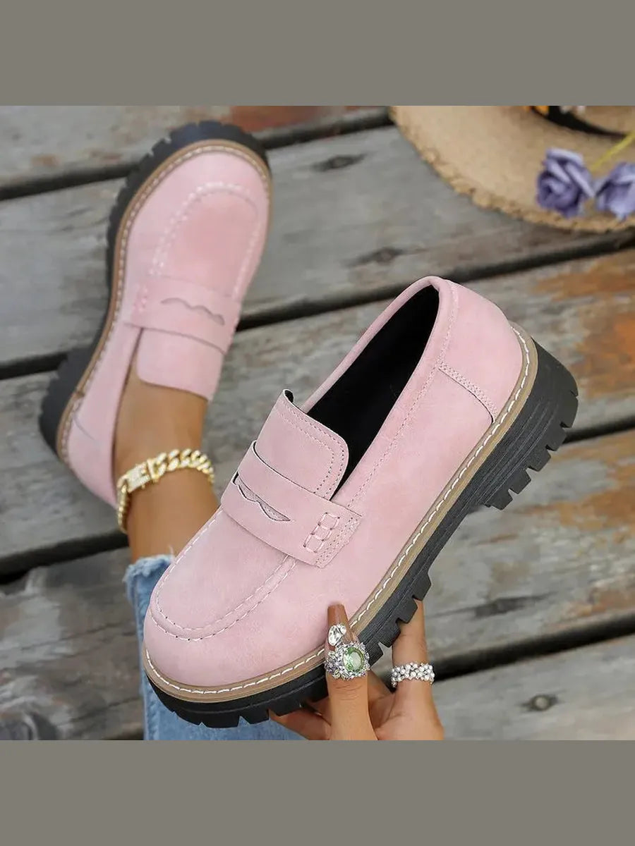 Nerea | Mocasines con Plataforma Estilo Colegial