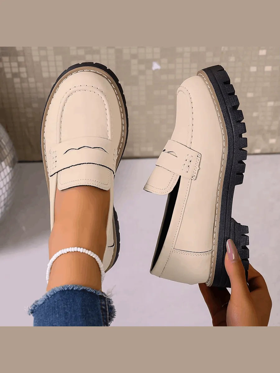 Nerea | Mocasines con Plataforma Estilo Colegial