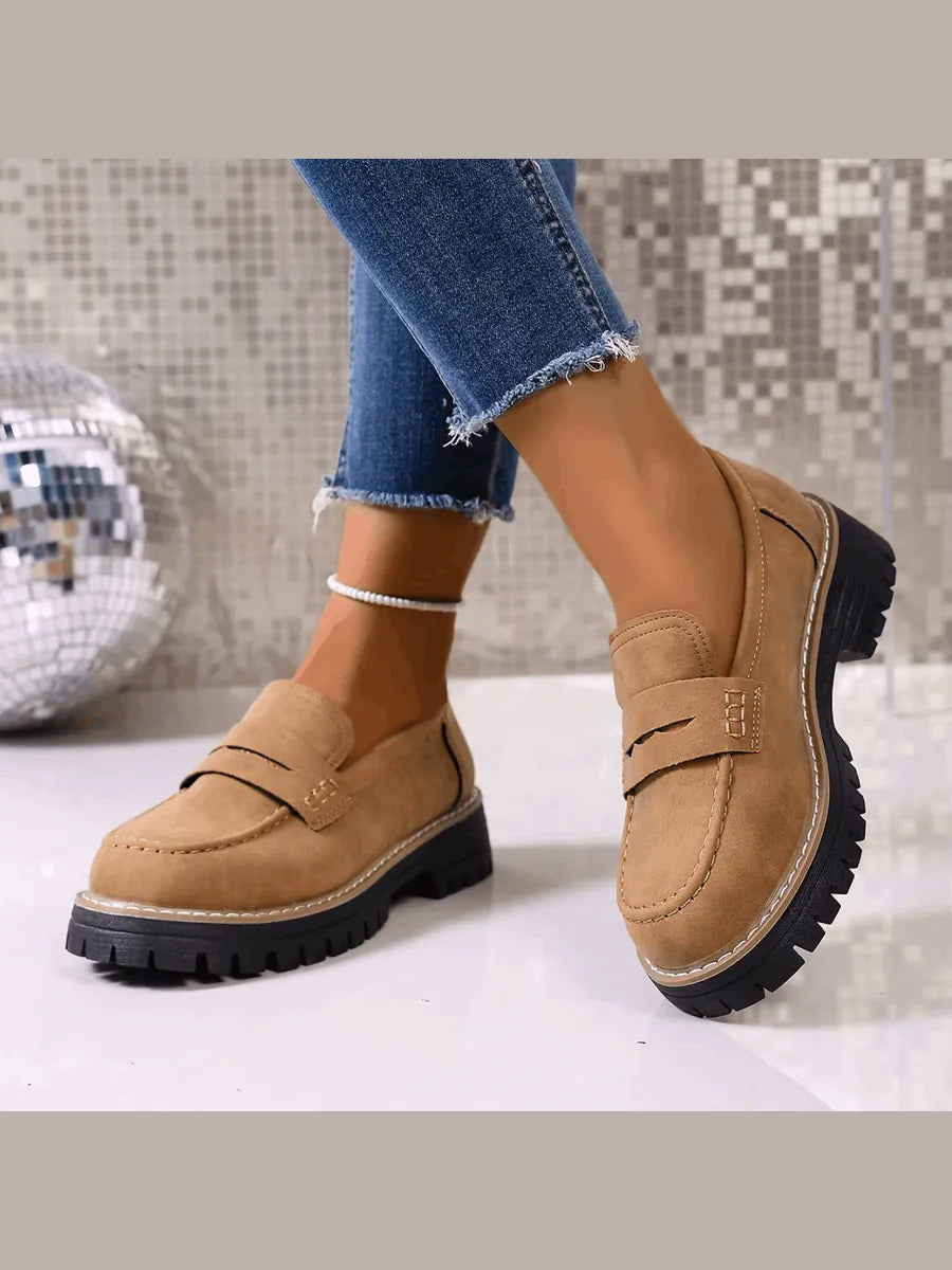 Nerea | Mocasines con Plataforma Estilo Colegial