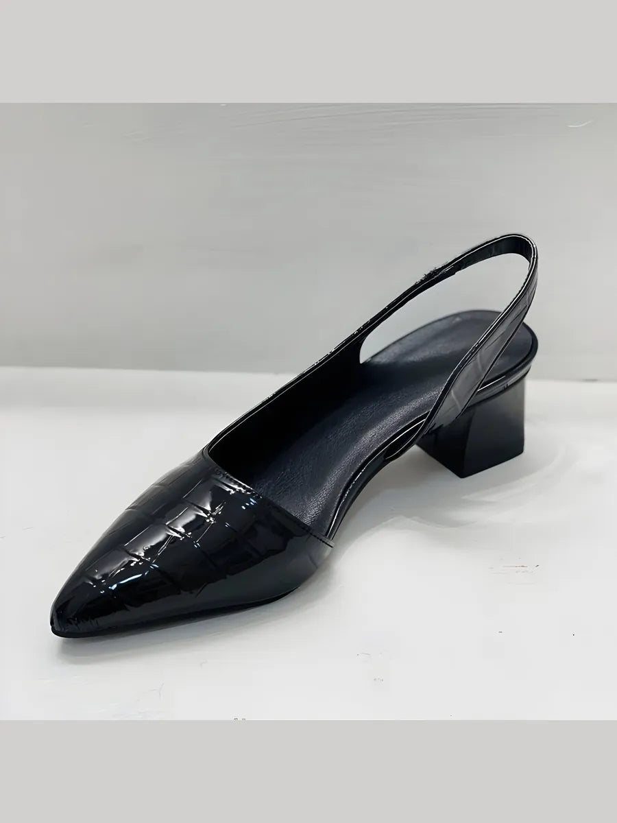 Pamela | Zapatos de Tacón con Punta Ancha