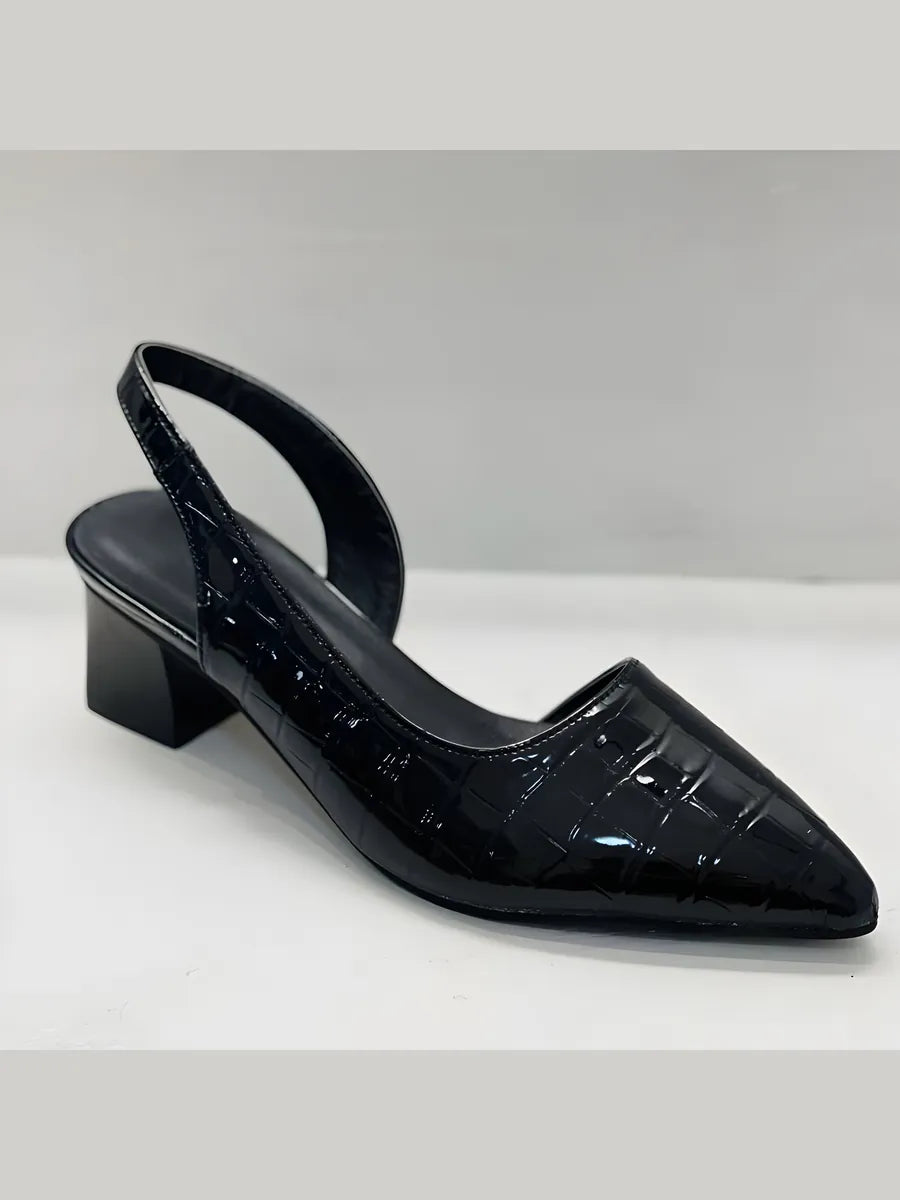 Pamela | Zapatos de Tacón con Punta Ancha