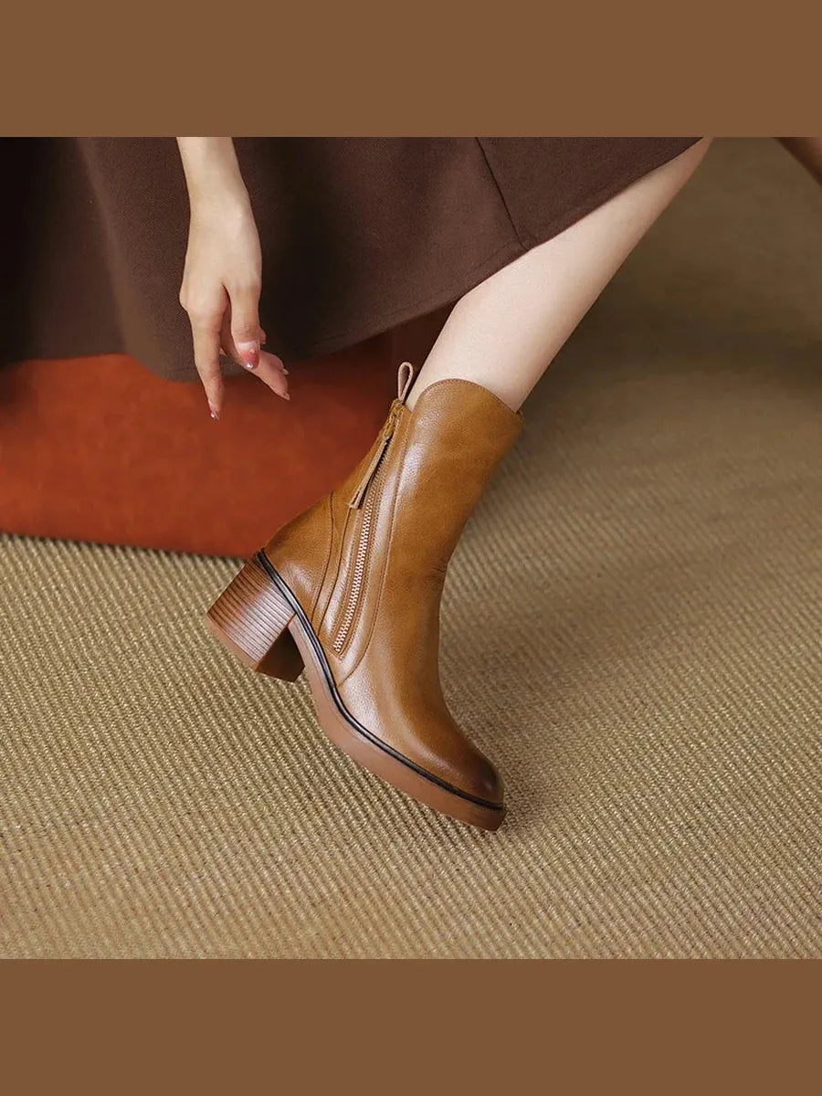 Patricia | Botines Elegantes con Cremallera Lateral