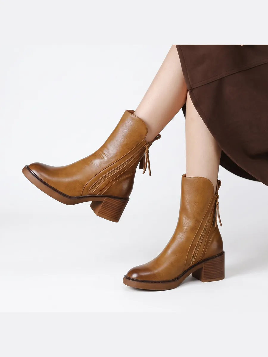 Patricia | Botines Elegantes con Cremallera Lateral