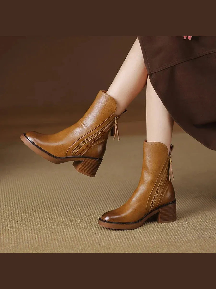 Patricia | Botines Elegantes con Cremallera Lateral