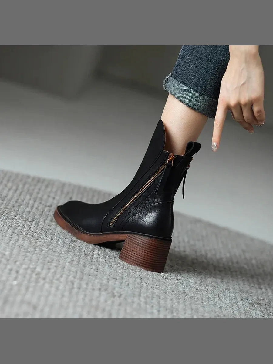 Patricia | Botines Elegantes con Cremallera Lateral