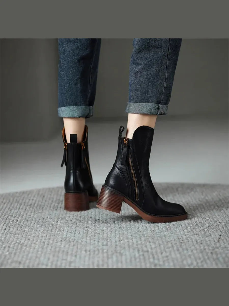 Patricia | Botines Elegantes con Cremallera Lateral