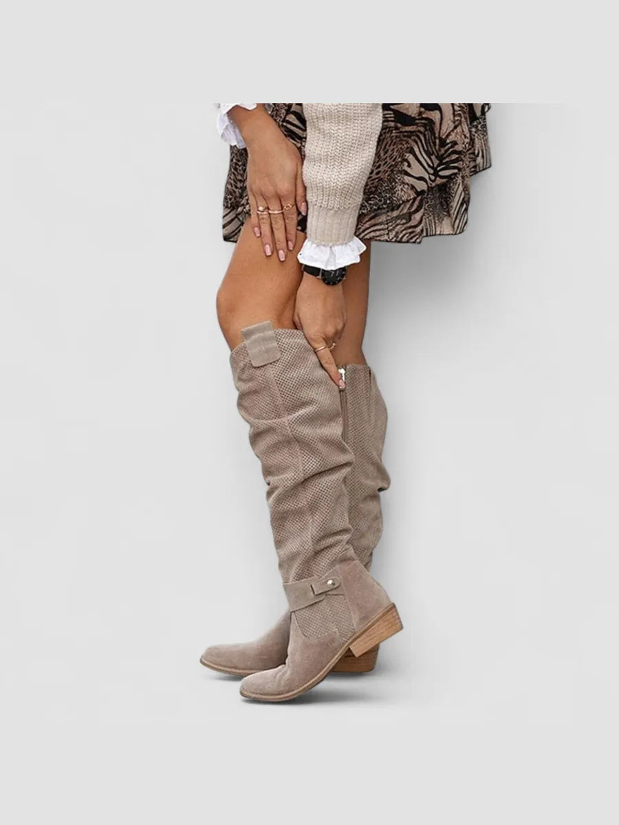 Vanesa | Botas Altas Camperas de Caña Suave